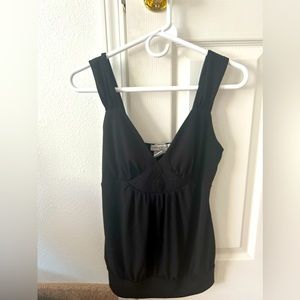 Black V Neck Tank Top